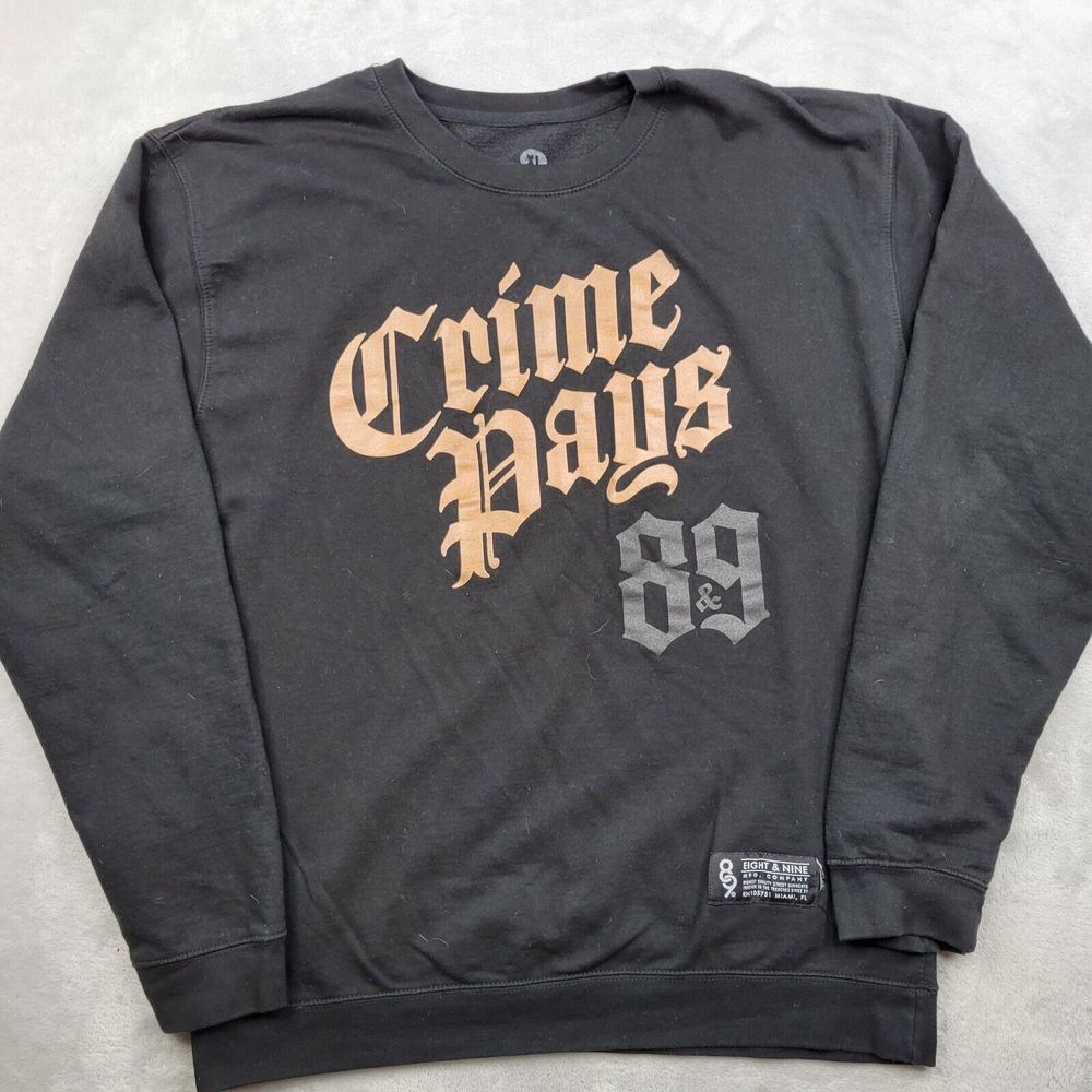Eight And Nine Sweatshirt Men XL Pullover Sweater Streetwear 89 MFG Miami Adult